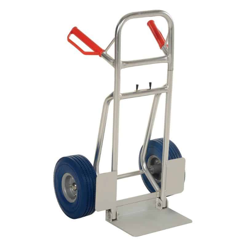 Vestil Dhht-250A-Fd-Ub Aluminum Fold Down Hand Truck With Blue Flat-Free Urethane (1)
