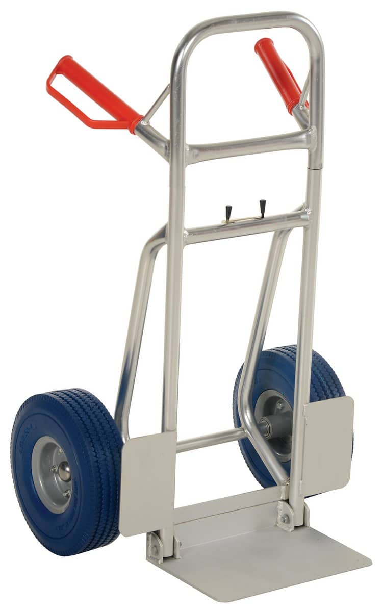 Vestil Dhht-250A-Fd-Ub Aluminum Fold Down Hand Truck With Blue Flat-Free Urethane 1