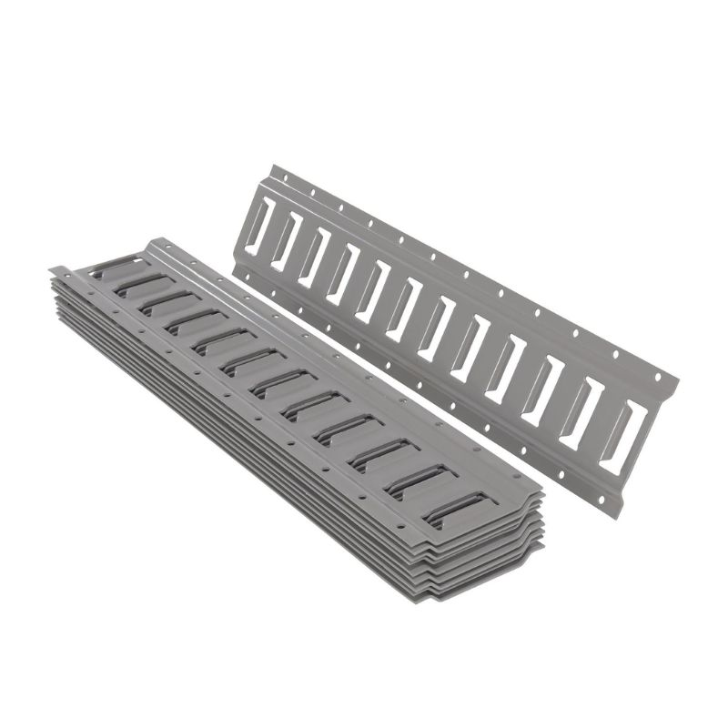Vestil E-Trk-2-Gy-10Pk Steel E-Track