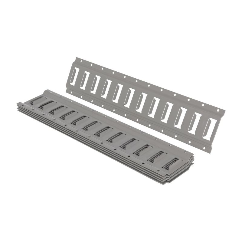Vestil E-Trk-2-Gy-6Pk Steel E-Track