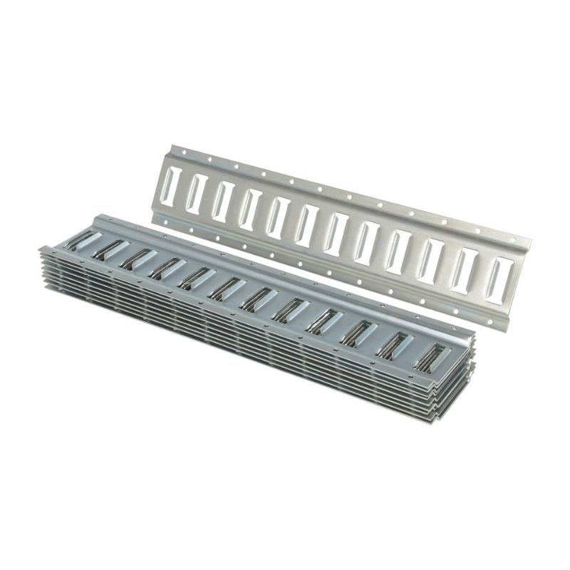 Vestil E-Trk-2-Zn-10Pk Steel Zinc Plated E-Track