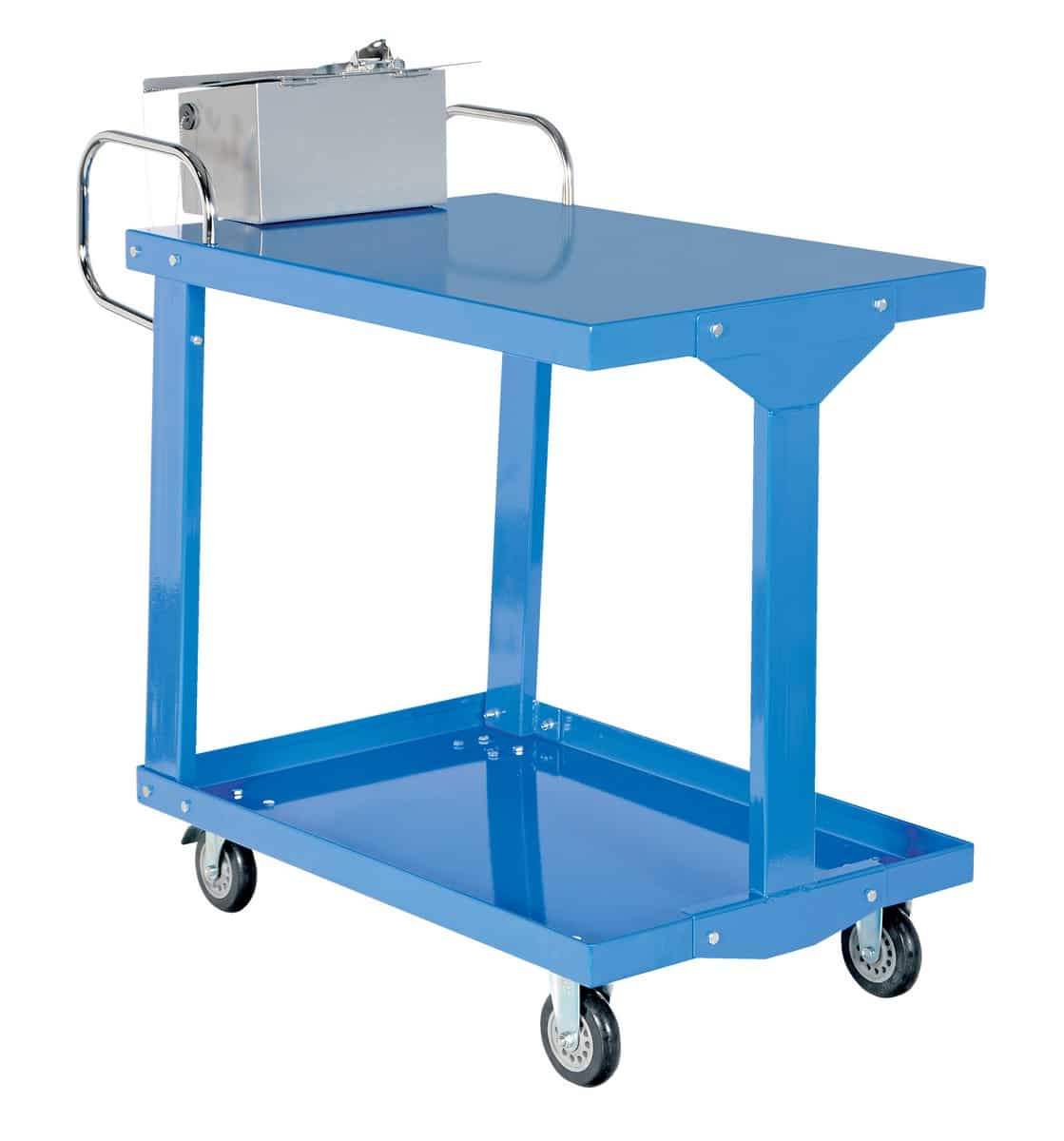 Vestil Easy-A-2436-Wt Steel Easy Access Stock Truck With Work Table 1