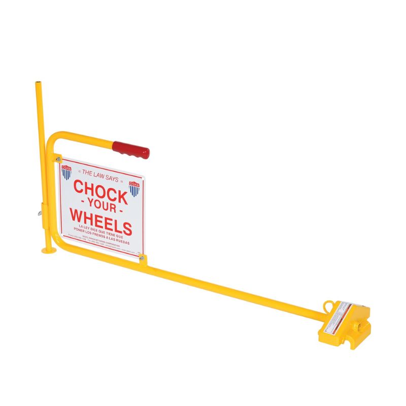 Vestil Frc-2 Steel Flag Rail Chock With Adjustable Height Leg