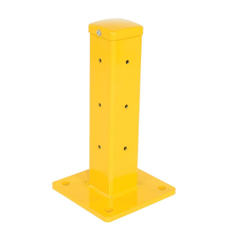 Vestil Gr-F3R-Bo-Tp18-Yl Steel Rigid Tube Post Bolt On Style