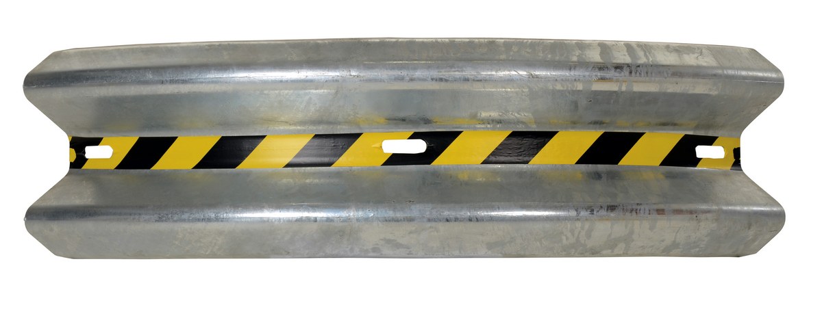 Vestil Gr-H2R-Crv-Bo-4-Hdg Galvanized Steel Curved Guard Rail 3