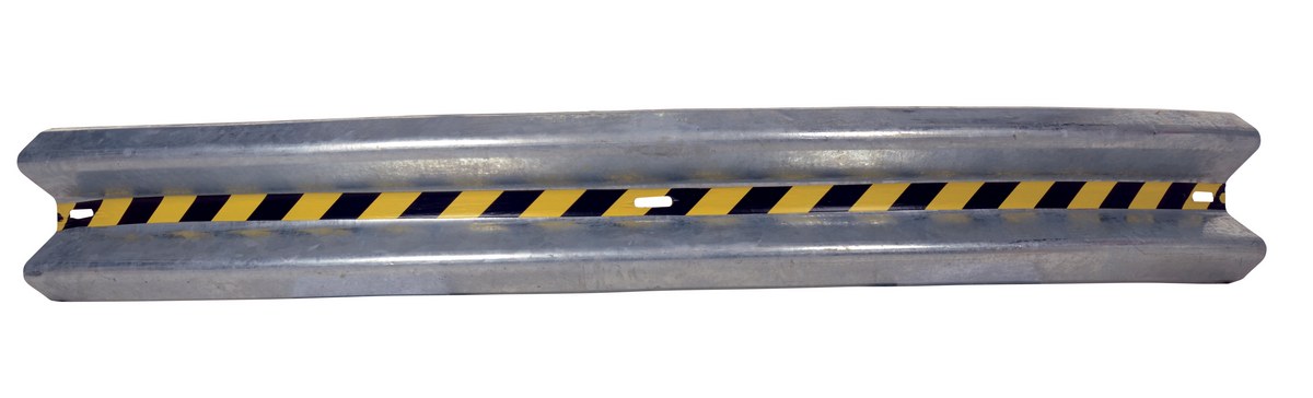 Vestil Gr-H2R-Crv-Bo-8-Hdg Galvanized Steel Curved Guard Rail 2