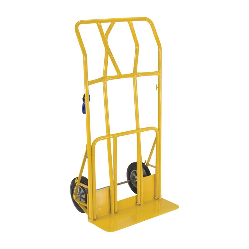 Vestil Htwl-800-Hr Steel Hand Truck Wide Load Hard Rubber Wheels 800 Lb. Capacity