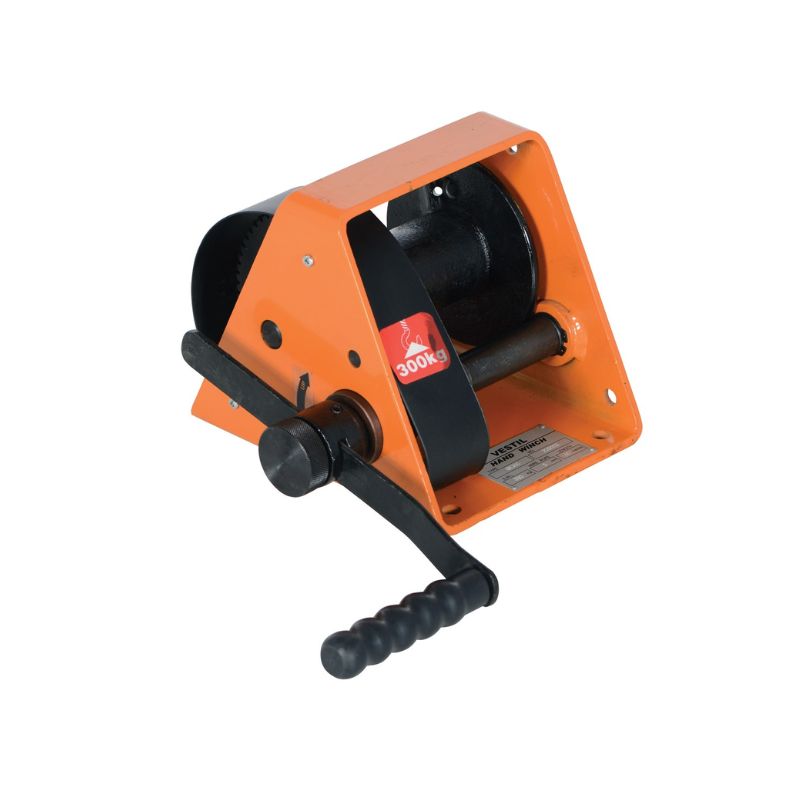 Vestil Hwg-600 Steel Manual Hand Winch 600 Lb. Capacity