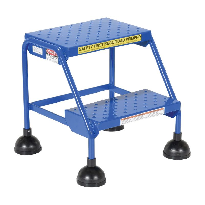 Vestil Lad-2-B-P Steel Commercial Spring Loaded Ladders