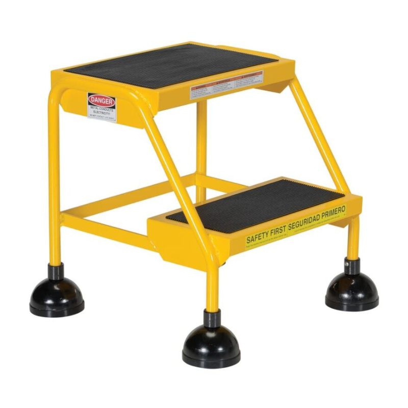 Vestil Lad-2-Y Steel Commercial Spring Loaded Ladders