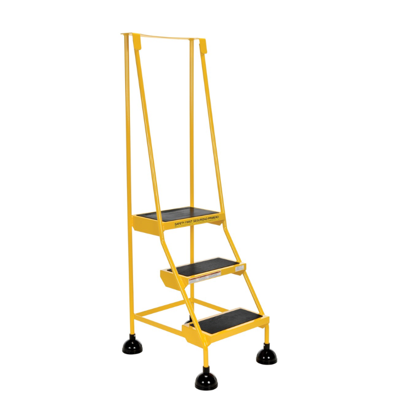Vestil Lad-3-Y Steel Commercial Spring Loaded Ladders
