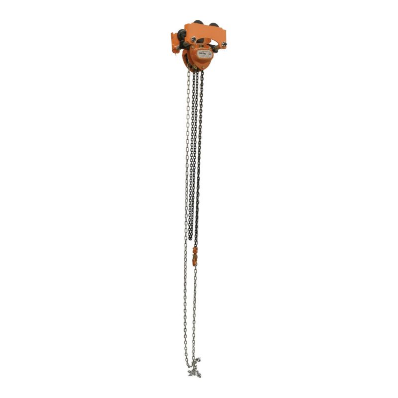 Vestil Low-1P Steel Low Headroom Chain Hoist Push Trolley