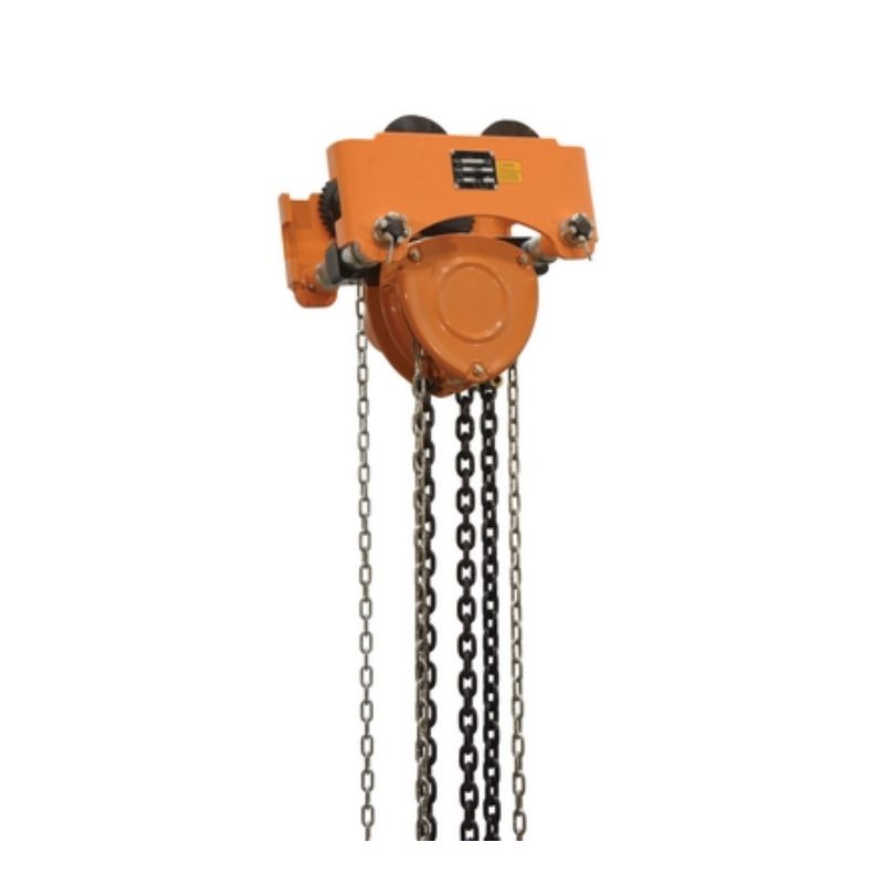 Vestil Low-4G Steel Low Headroom Chain Hoist Gear Trolley
