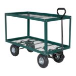 Vestil Lsc-2448-Sc Steel Landscape Cart With Two Shelf - Vestil Lsc-2448-Sc Steel Landscape Cart With Two Shelf - Material Handling
