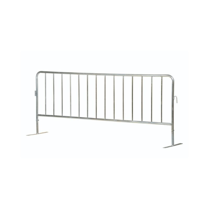 Vestil Prail-102-G-Ff Steel Crowd Control Interlocking Barrier With Flat Feet