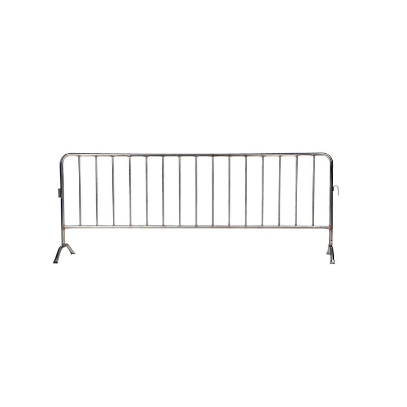 Vestil Prail-102-Hd-Ss Stainless Steel Heavy Duty Crowd Control Interlocking Barrier With Curved Feet