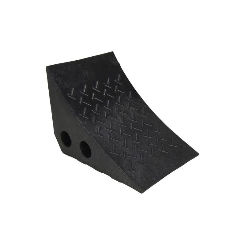 Vestil Pwc-Bk Recycled Polypropylene Plastic Wheel Chock
