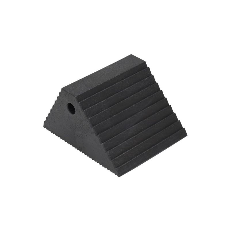 Vestil Pwc-Ds-Bk Recycled Plastic Dual Slope Wheel Chock