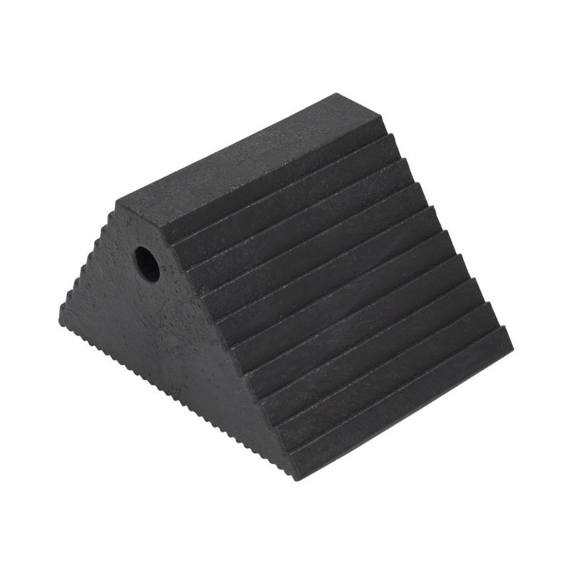 Vestil Pwc-Ds-Bk Recycled Plastic Dual Slope Wheel Chock