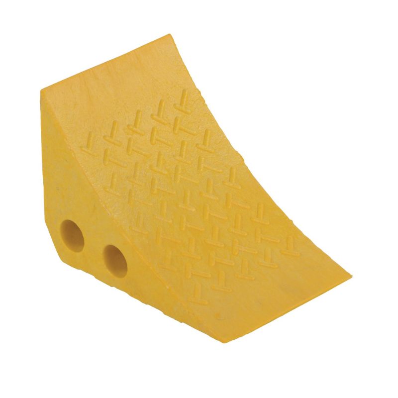 Vestil Pwc-Y Recycled Polypropylene Plastic Wheel Chock