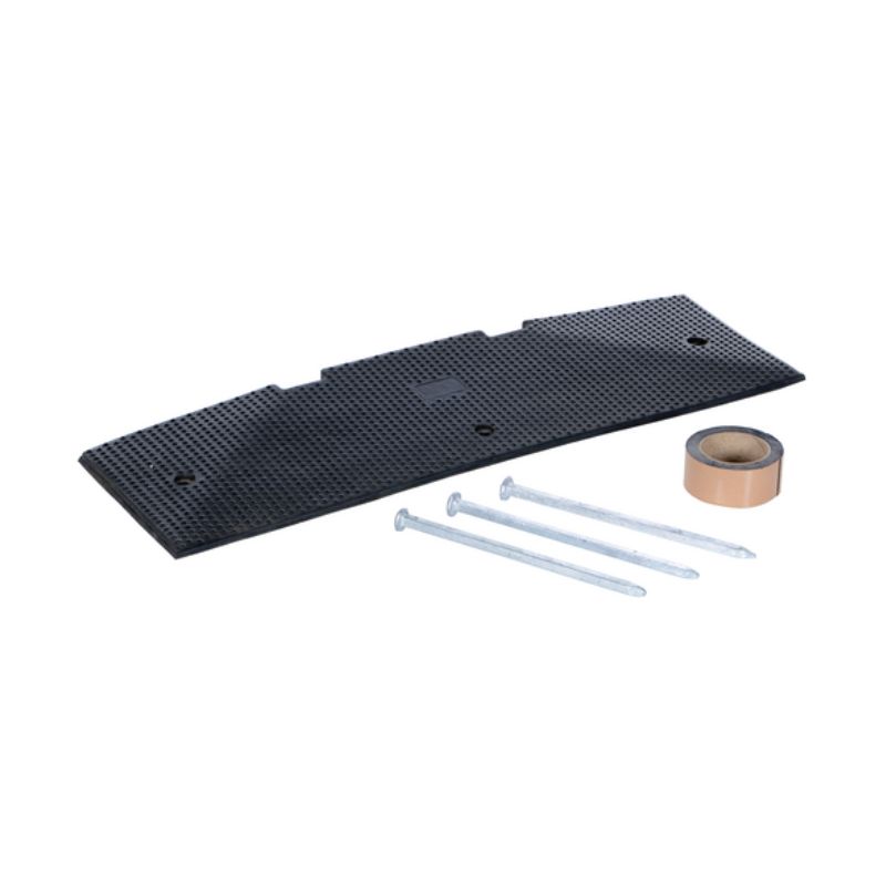 Vestil Rsh-120-Ef-A Rubber Speed Hump Female End Cap Asphalt Hardware