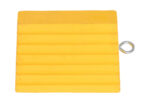 Vestil Rwc-8-Yl Rubber Wheel Chock With Eye Bolt 1