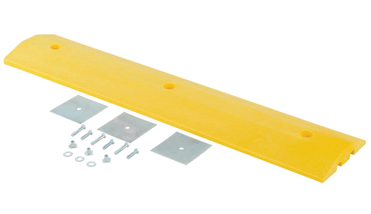 Vestil Sbg-48 Plastic Speed Bump Glue Down Hardware 1