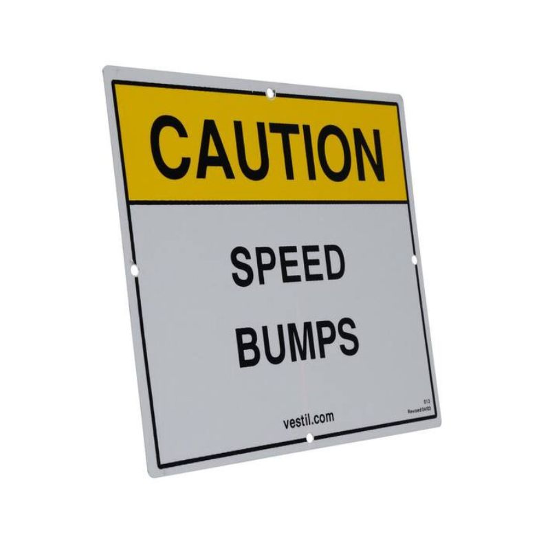 Vestil Sbs-1012 Reflective Speed Bump Sign