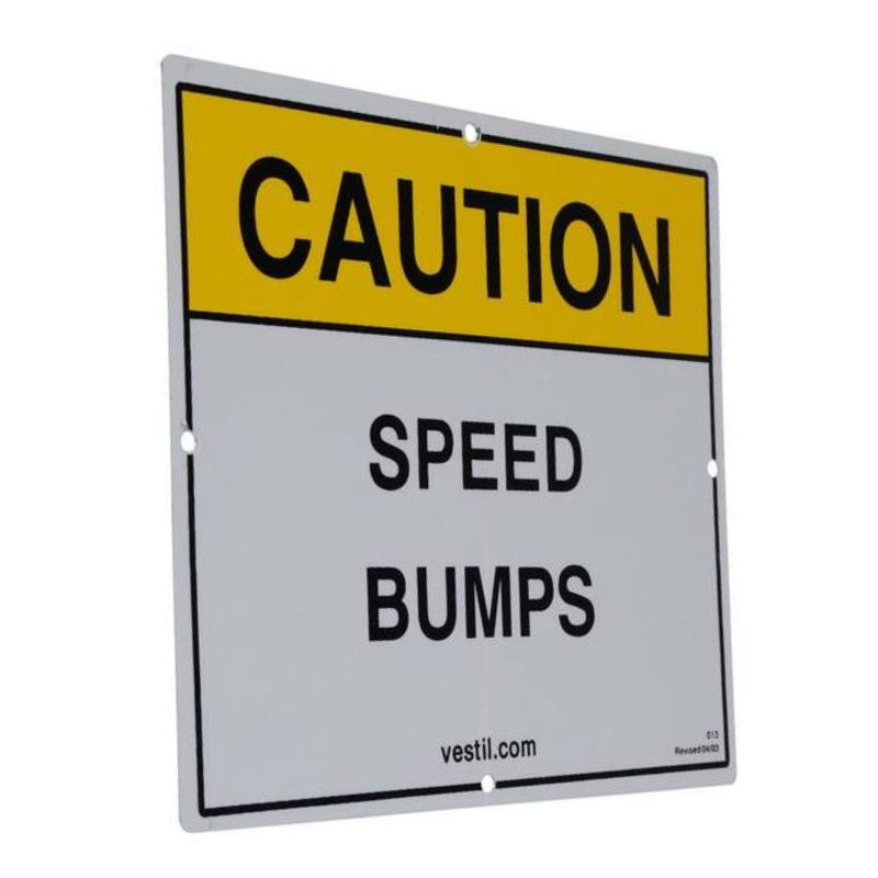 Vestil Sbs-1012 Reflective Speed Bump Sign (1)