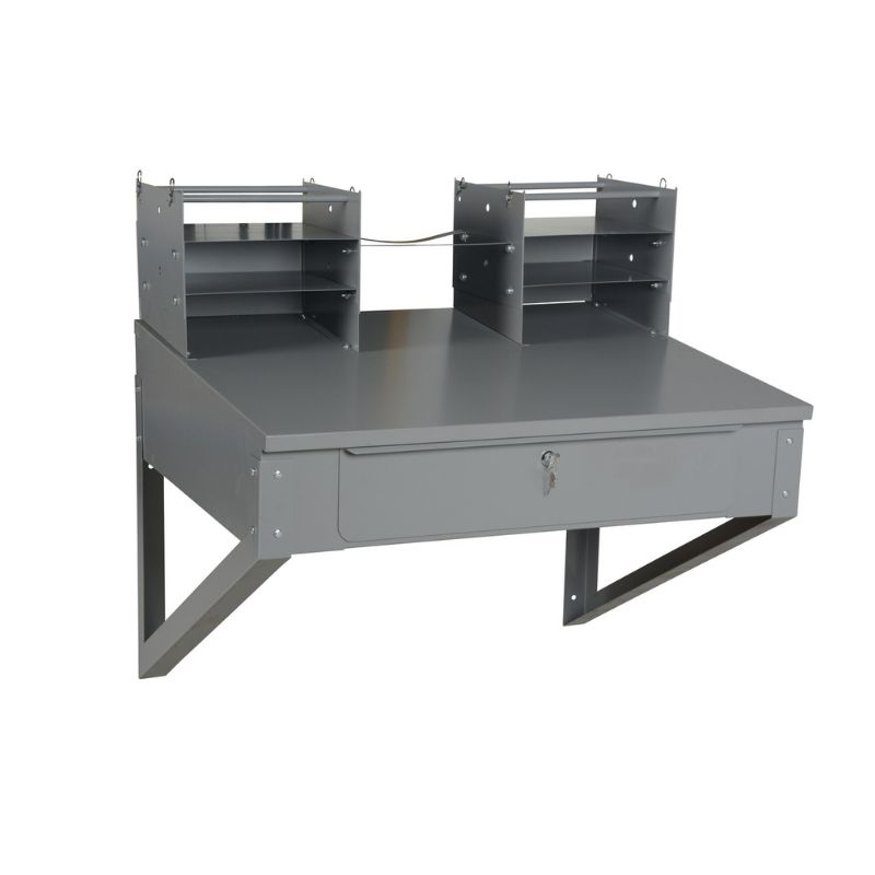 Vestil Shop-Dw Steel Shop Desk Wall Mounted
