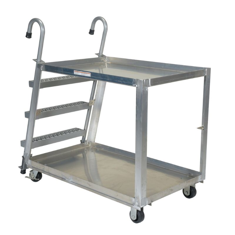 Vestil Spa2-2848 Aluminum Stock Picker With Steel Ladder