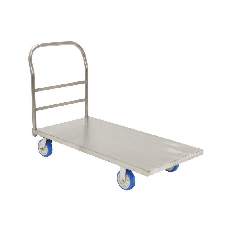 Vestil Sspt-2448 201 Stainless Steel Platform Truck 2000 Lb. Static Capacity