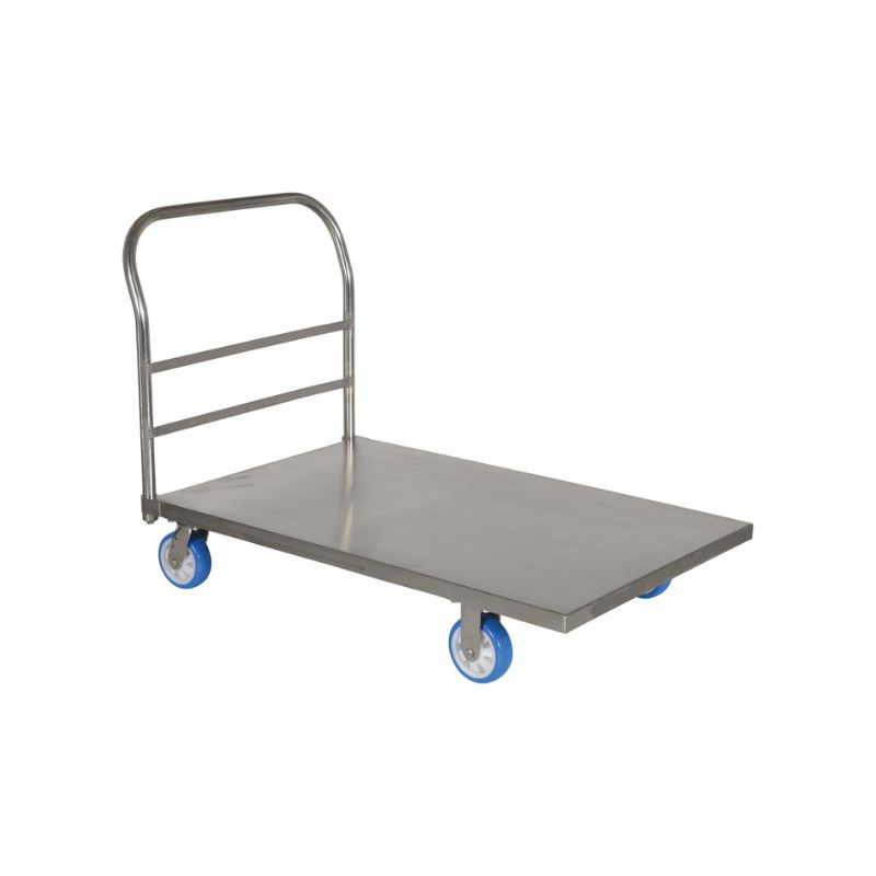 Vestil Sspt-3048 201 Stainless Steel Platform Truck 2000 Lb. Static Capacity