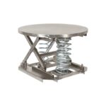 Vestil Sst-45-Pss-St Partially Stainless Steel Solid Top Spring Scissor Table 4500 Lb. Capacity