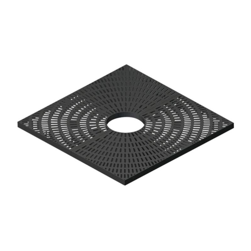 Vestil Tg-4S-Bk 100% Recycled Plastic Tree Grate Square
