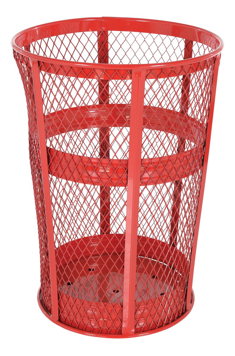 Vestil Tr-Mxr-48-Rd Steel Trash Receptacle Round 1