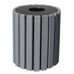 Vestil Tr-Pr-33-Ch 100% Recycled Plastic Trash Receptacle Round (1)