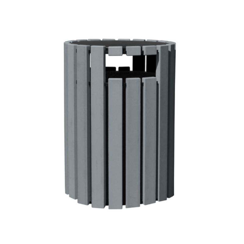 Vestil Tr-Prrc-33-Ch 100% Recycled Plastic Trash Receptacle Rain Cap Round