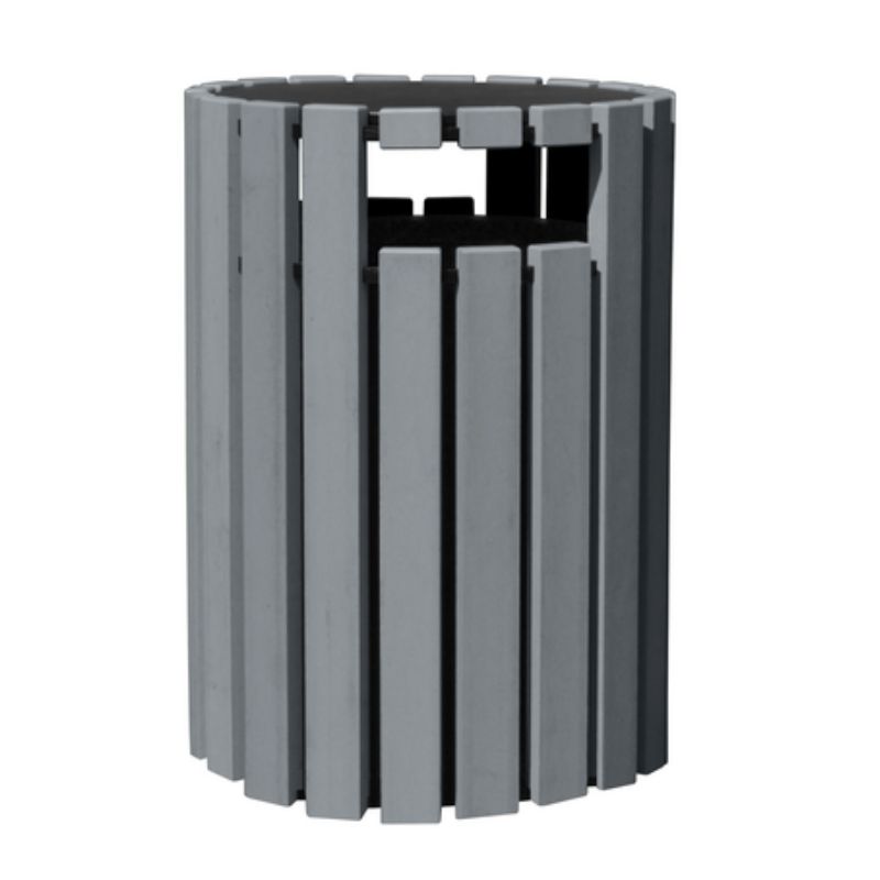 Vestil Tr-Prrc-33-Ch 100% Recycled Plastic Trash Receptacle Rain Cap Round (1)