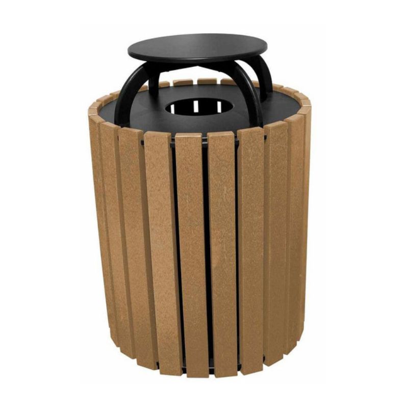 Vestil Tr-Prrc-49-Cd Trash Receptacle Poly Rain Cap Round