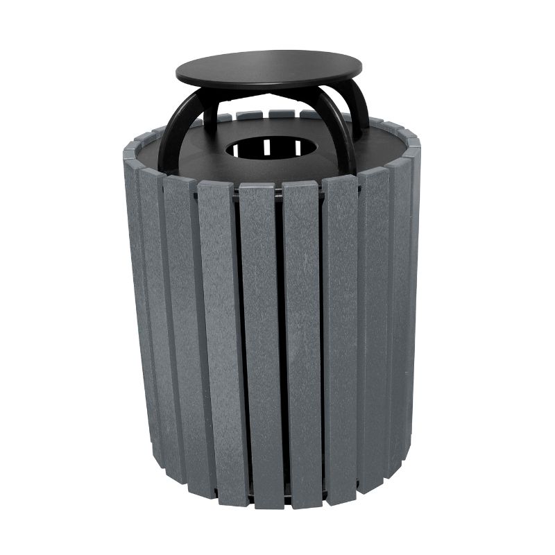 Vestil Tr-Prrc-49-Ch Trash Receptical Poly Rain Cap Round (1)