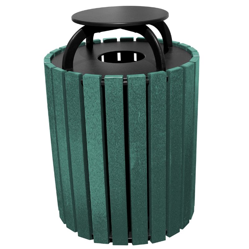Vestil Tr-Prrc-49-Gn Trash Receptical Poly Rain Cap Round (1)