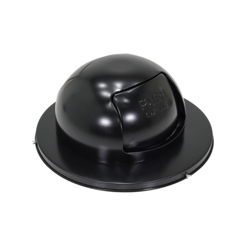 Vestil Trash-Top-Dd-Bk Steel Waste Disposal Top Dual Door
