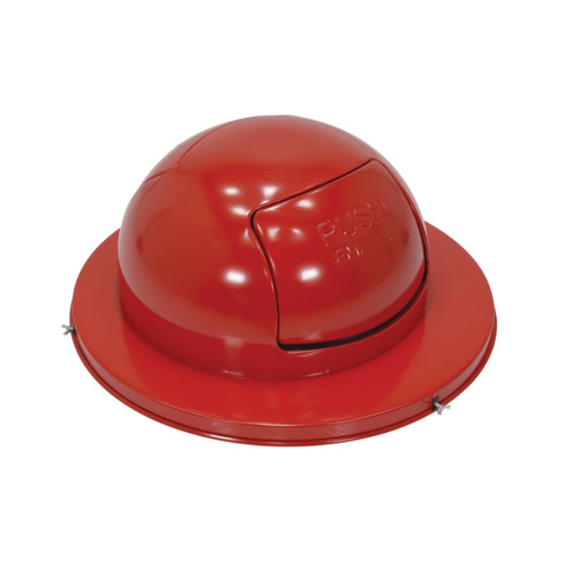 Vestil Trash-Top-Dd-Rd Steel Waste Disposal Top Dual Door