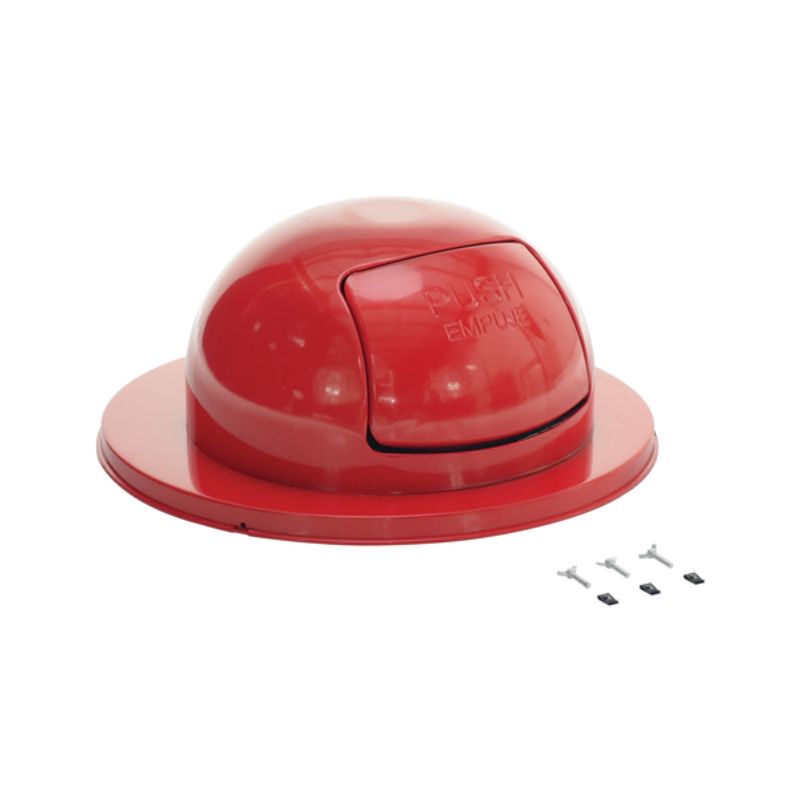 Vestil Trash-Top-Rd-3Pk Steel Waste Disposal Top