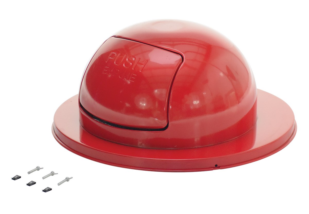 Vestil Trash-Top-Rd Steel Waste Disposal Top 1