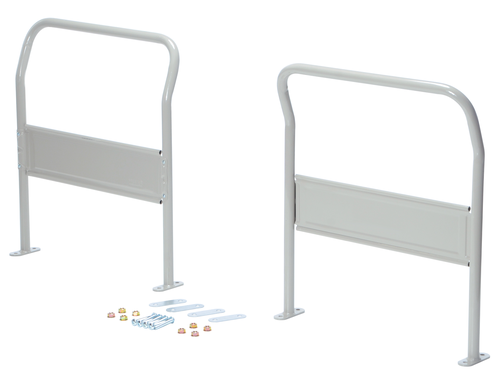 Vestil Trp-Dh-Hdl Steel Dual Handle Set For Use With Trp-Xxxx-Dh Models White 1