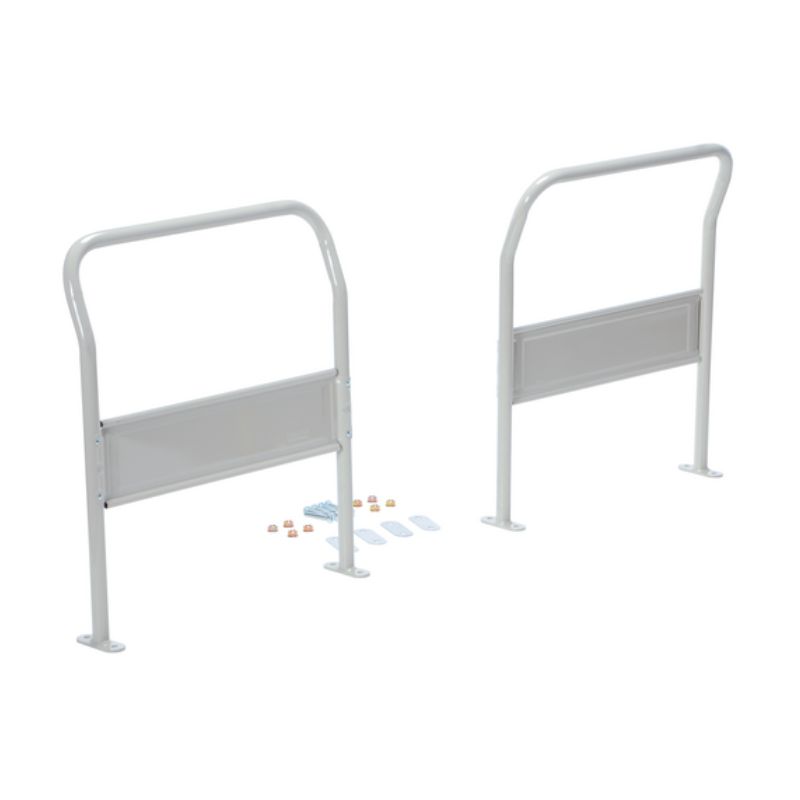 Vestil Trp-Dh-Hdl Steel Dual Handle Set For Use With Trp-Xxxx-Dh Models White