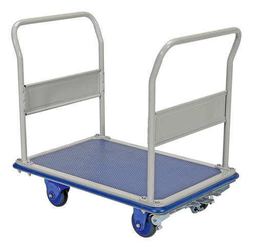 Vestil Trs-2429-Dh-Fb Steel Truck Dual Handles With Floor Brake 1