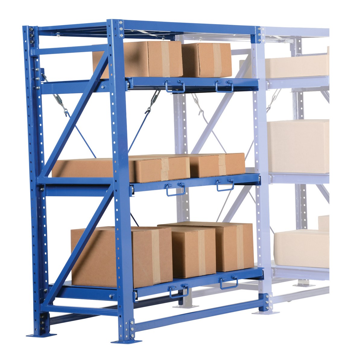 Vestil Vrsor-A-114 Steel Roll Out Shelving-Add On Unit 2